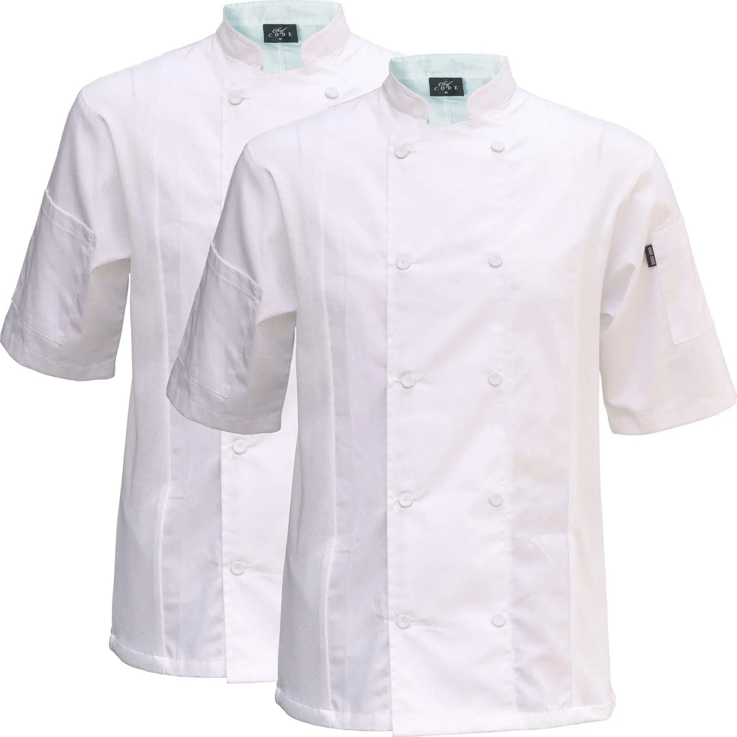Chef Code 2-PACK Cool Breeze Side Vent Chef Coat