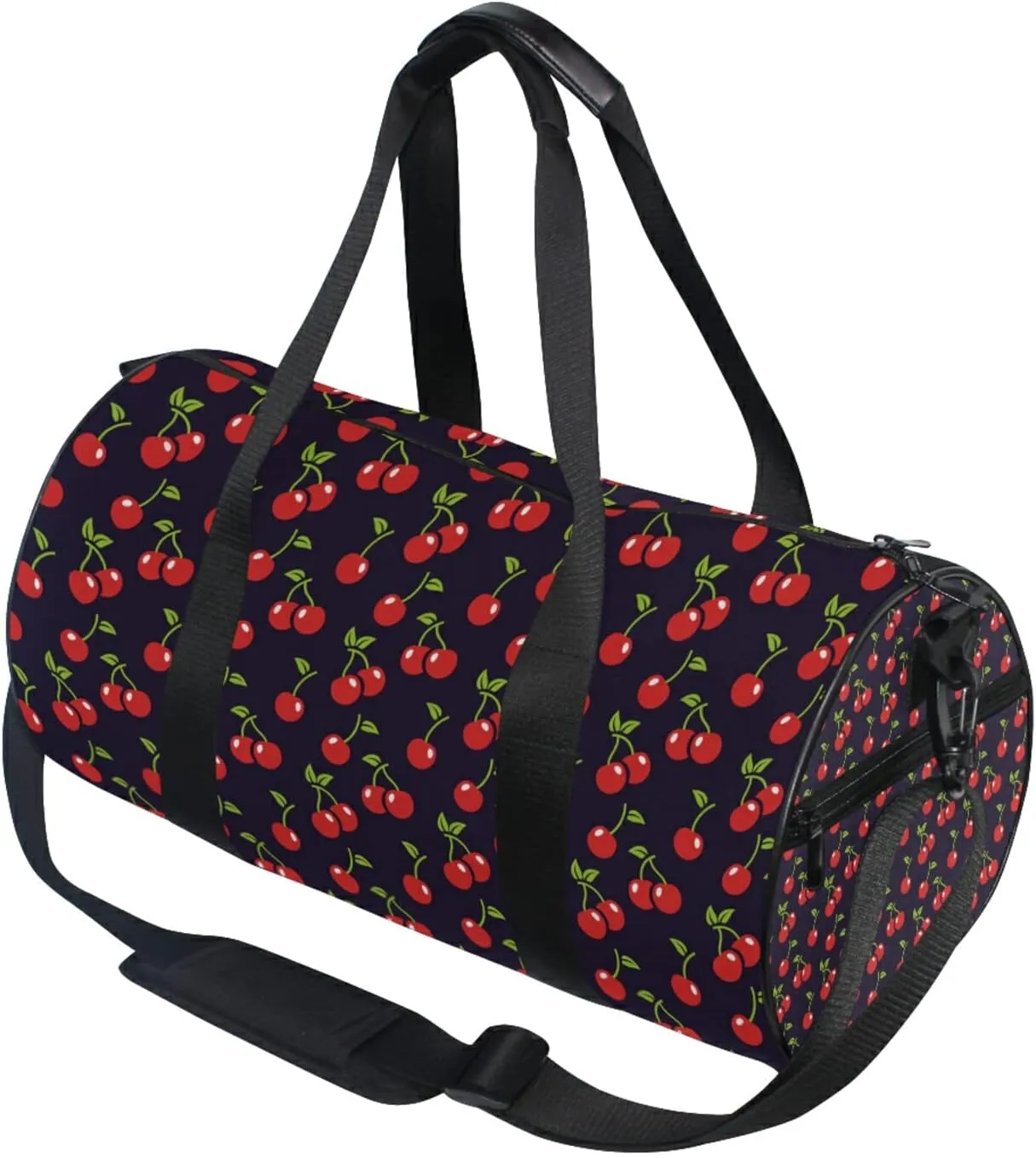 Cherry Duffel Bag,Canvas Travel Bag for Gym Sports and Overnight