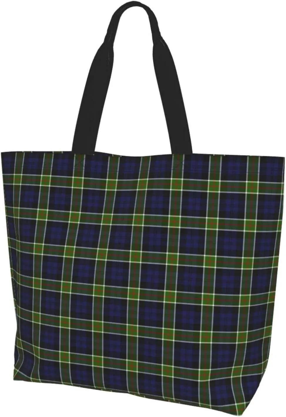 Clan Mackay Tartan Plaid Scottish Tote Bag For Women Weekender Travel Bag Reusable Grocery Bags Large Totes Handbags