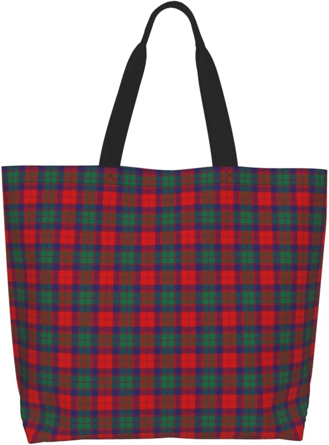 Clan Mackay Tartan Plaid Scottish Tote Bag For Women Weekender Travel Bag Reusable Grocery Bags Large Totes Handbags