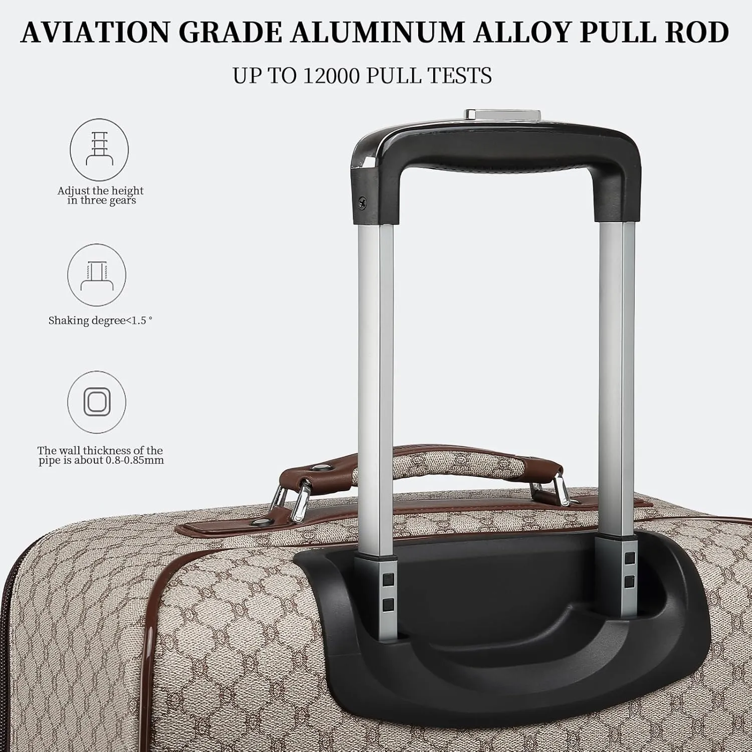 Classic Boarding Travel Box Luggage, 16 inch, Fashionable Premium Trolley with TSA Lock & Spinner Wheels, Wear Resistant and Drop Resistant, Large Capacity Carry-On Cabin Bag Suitcase