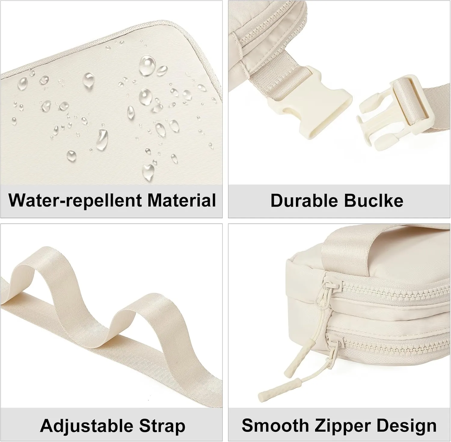 CLUCI Small Belt Bag for Women, Crossbody Everywhere Waist Packs Trendy, Women's Fanny Pack with Adjustable Strap