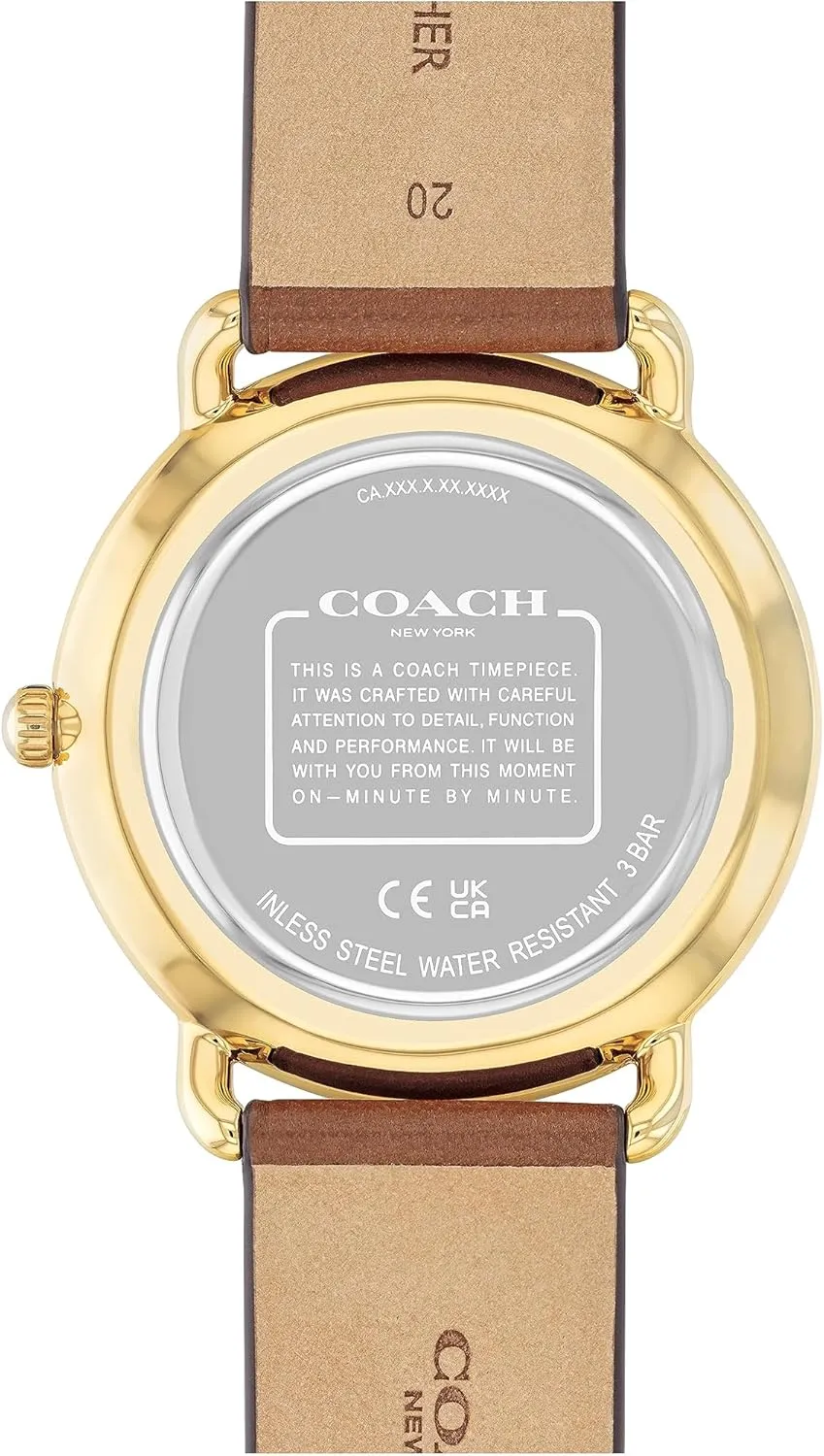 Coach Elliot Men's Watch | Sleek & Minimalist Design | Timeless Style for Any Occasion | Water-Resistant