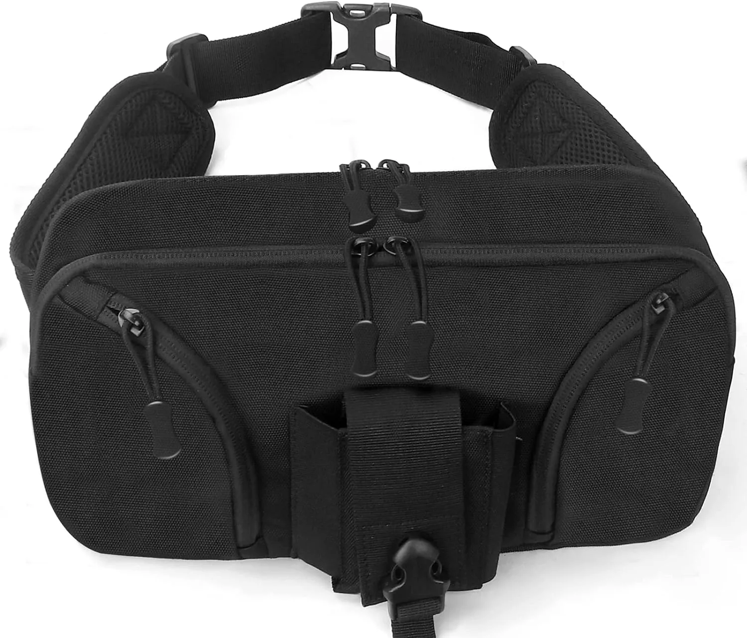 Concealed Carry Holster Waist Bag - DegeTMVe Tactical Fanny Pisto Pack Fashion Running Belt Pouch Waist Bag Fits 1911, Glock (Black)