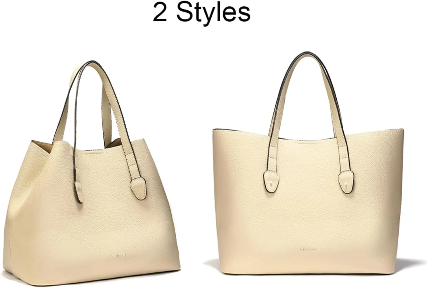 C.Paravano Large Capacity Tote Handbag | Full Grain Leather Tote Bag | Hobo Bag | Women's Top Handle Tote | Travel Work Tote