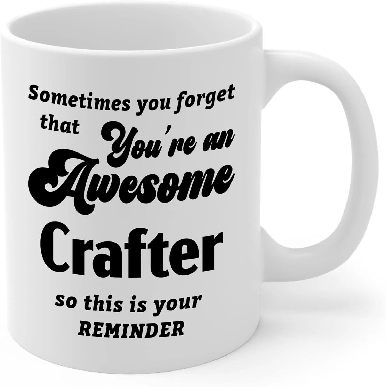 Crafter Gifts - You're an Awesome Leather Jewelry Woodcrater Lenscrafter Manager Coffee Mug - Birthday Week Appreciation Thank You, 11oz Cup - Coworker Friend Him Her