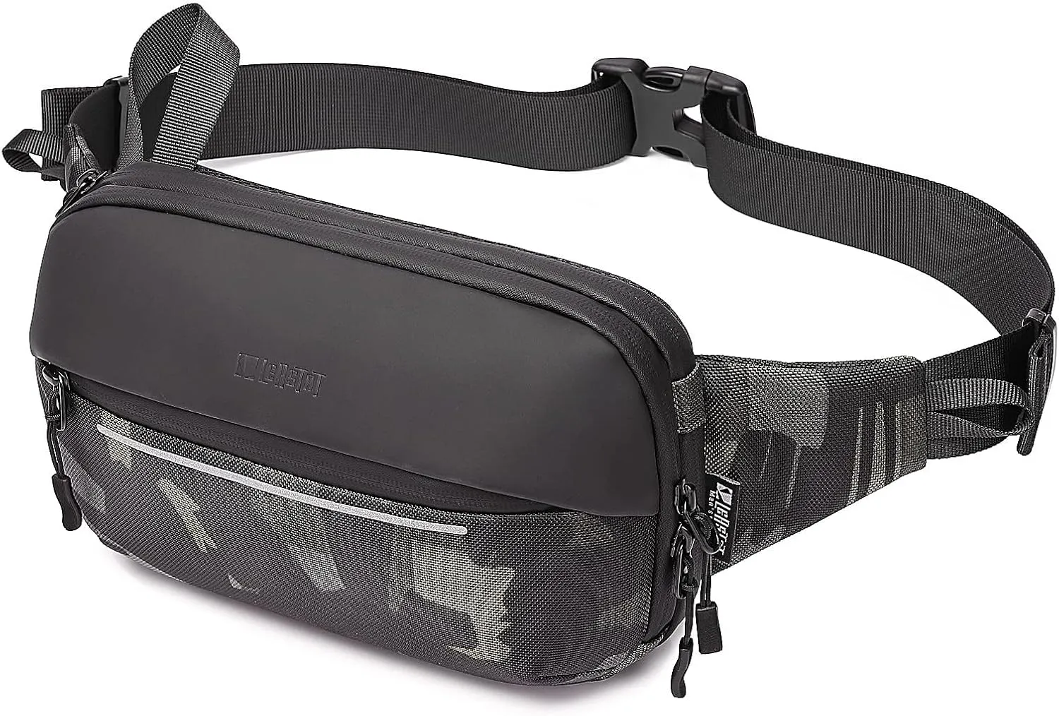 Crossbody Fanny Pack Belt Bag for Women & Men with Multi-Pockets, Waterproof Sling Bag for Travel, Running, Hiking, Cycling, Fashion Waist Bag Fits All Phones, Perfect Running Bag
