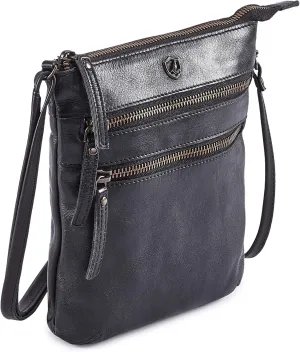 Crossbody Sling Bag for Women Small Real Leather Purse Vintage Travel Crossover Shoulder Bag Handmade