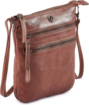 Crossbody Sling Bag for Women Small Real Leather Purse Vintage Travel Crossover Shoulder Bag Handmade