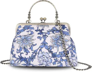 Crossbody Tote Bag Floral Satchel Purse Handbag for Women