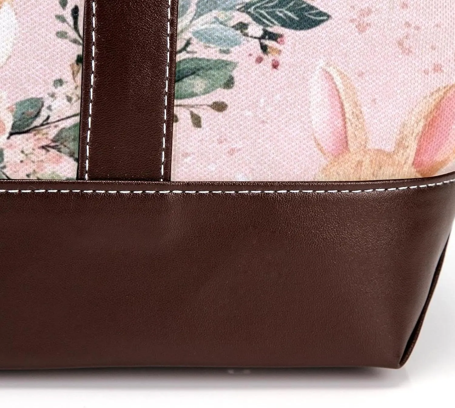 Cute Easter Bunny-1 Tote Bags Durable Leather Canvas Purses and Handbags for Women Top Handle Shoulder Satchel Hobo Bags