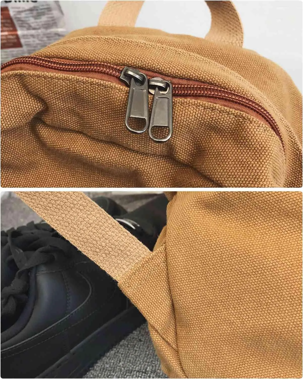 Dark Wash Denim Jean Backpack for Women & Men Retro Aesthetic Rucksack Basic Backpack for High School/College Students Travel Laptop Bag