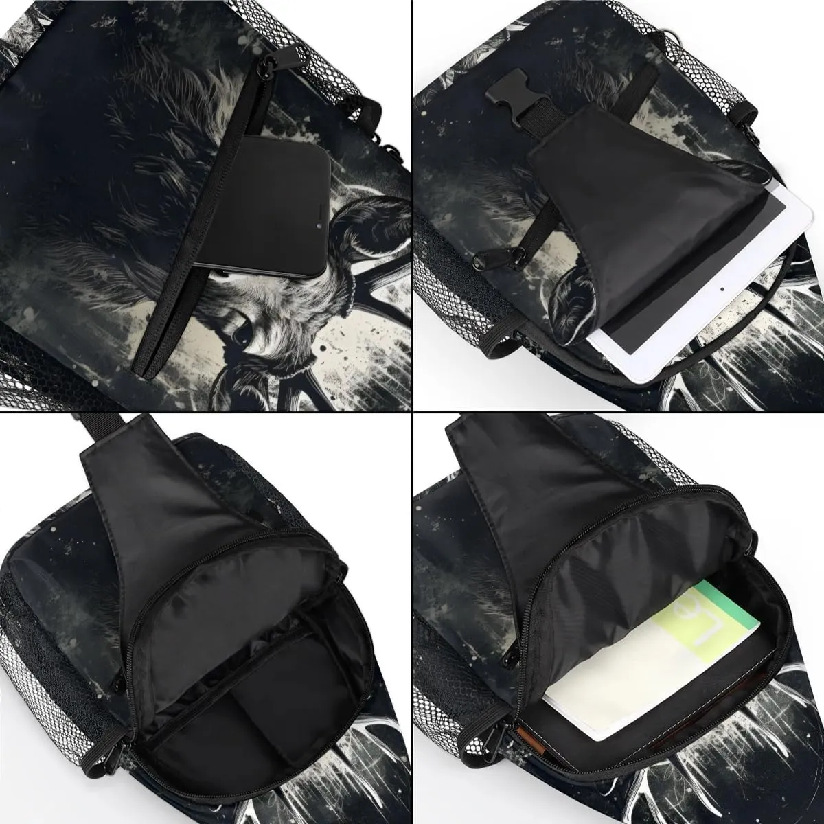 Deer Animals Cute Sling Bag for Women Men, Waterproof Crossbody Sling Backpack Travel Outdoor Sports Chest Bag