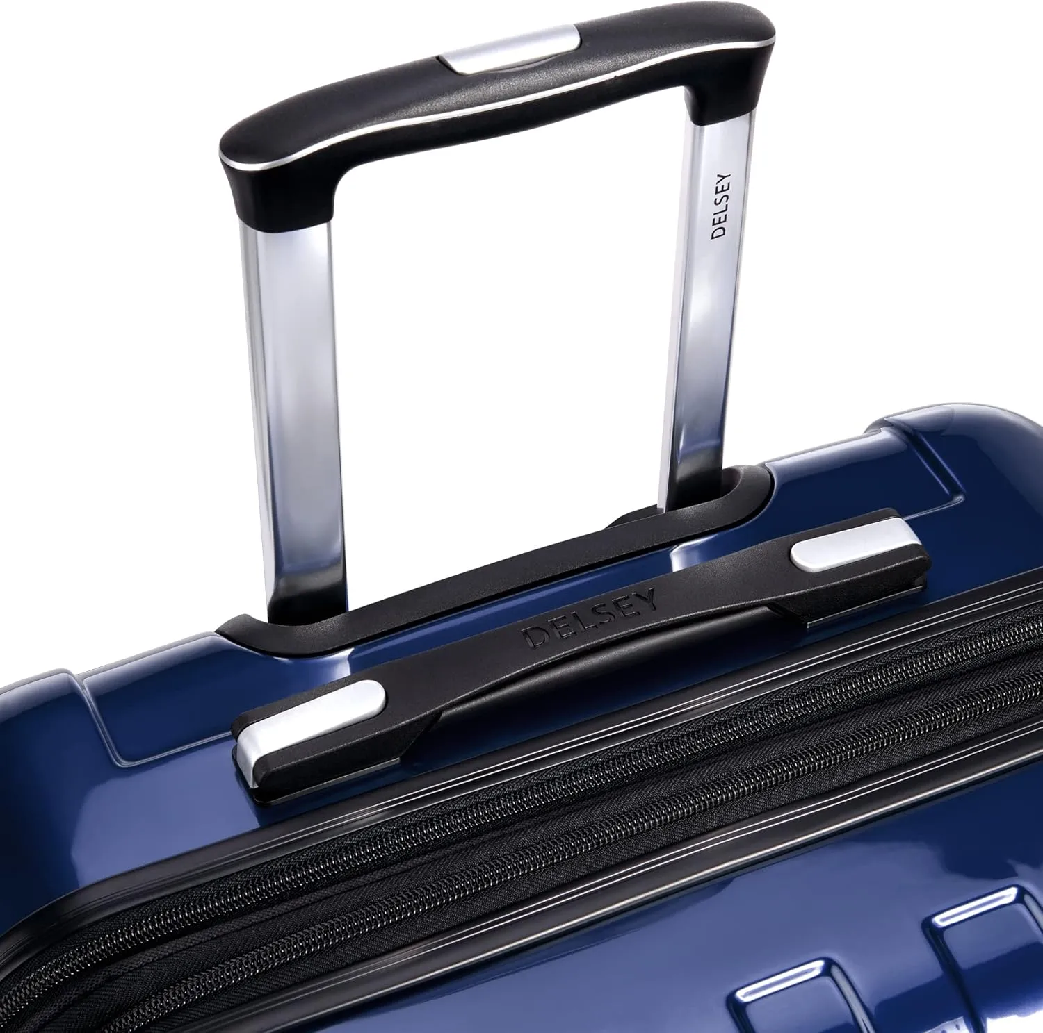 DELSEY PARIS Helium Aero Hardside Expandable Luggage with Spinner Wheels, Blue Cobalt, Checked-Medium 25 Inch