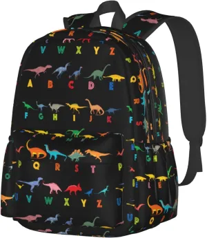 Dinosaur Elemeno Laptop Backpack Shoulder Bag Laptop Pack Travel Backpacks Commuter Back Pack Casual Daypack Bags With Side Pockets