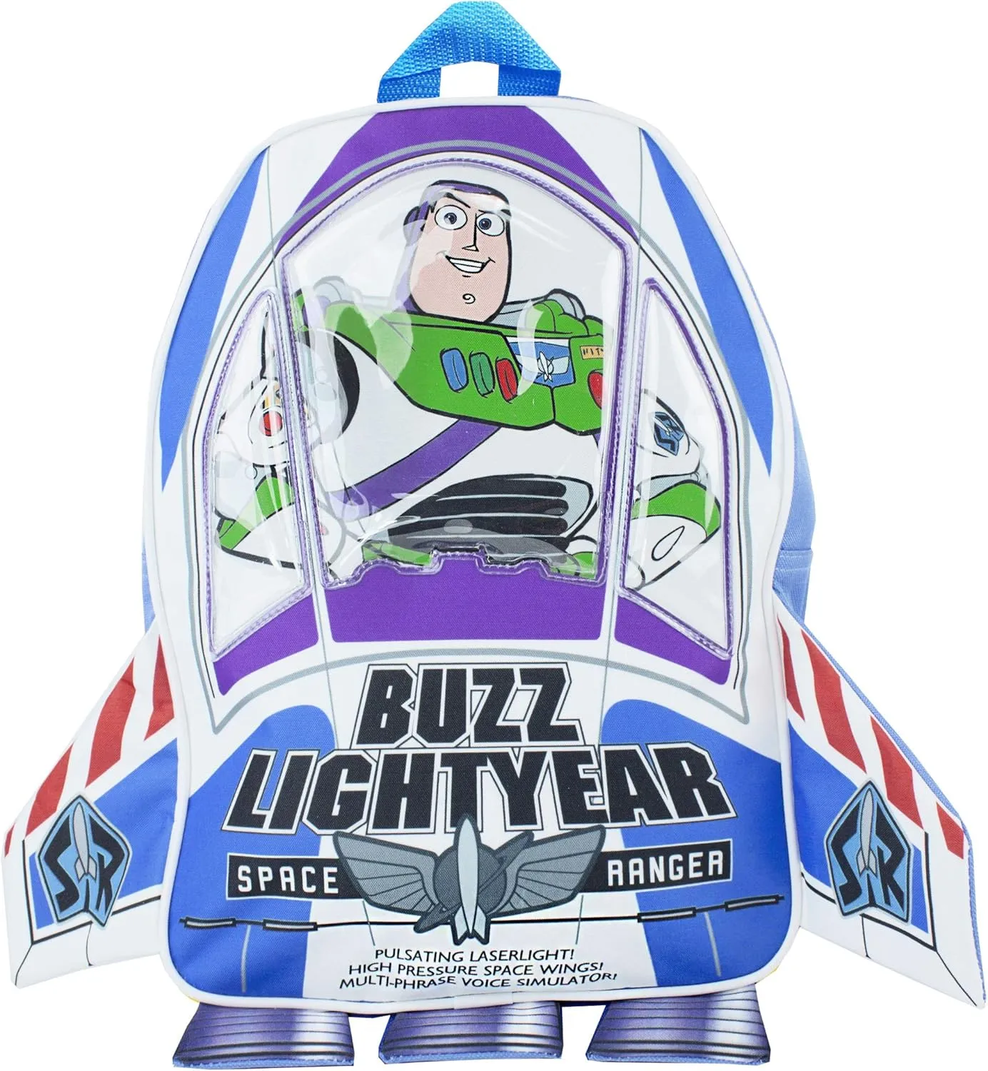 Disney Toy Story Backpack Kids Buzz Lightyear 3D Rocket Rucksack Bag