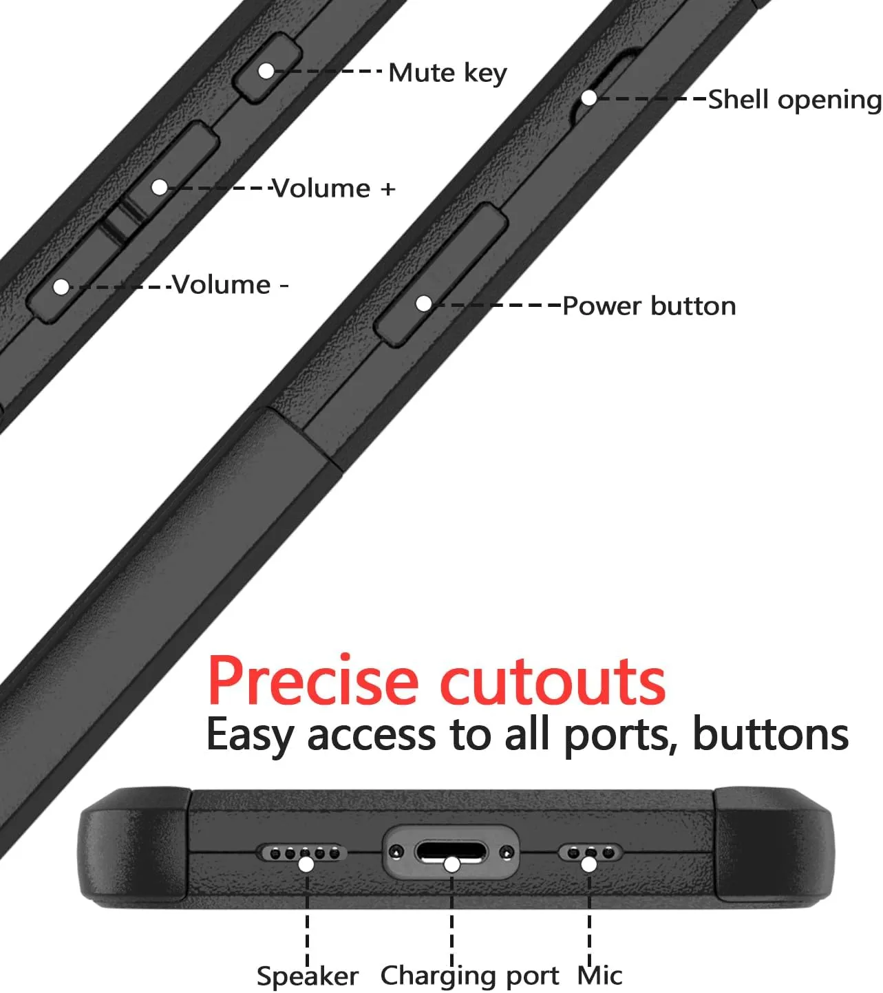 Diverbox for iPhone 16e Case [Compatible with MagSafe] [Shockproof] [Dropproof] [with Screen Protector ] Heavy Duty Protection Phone Case Cover for Apple iPhone 16e 2025 6.1 inch (Black)