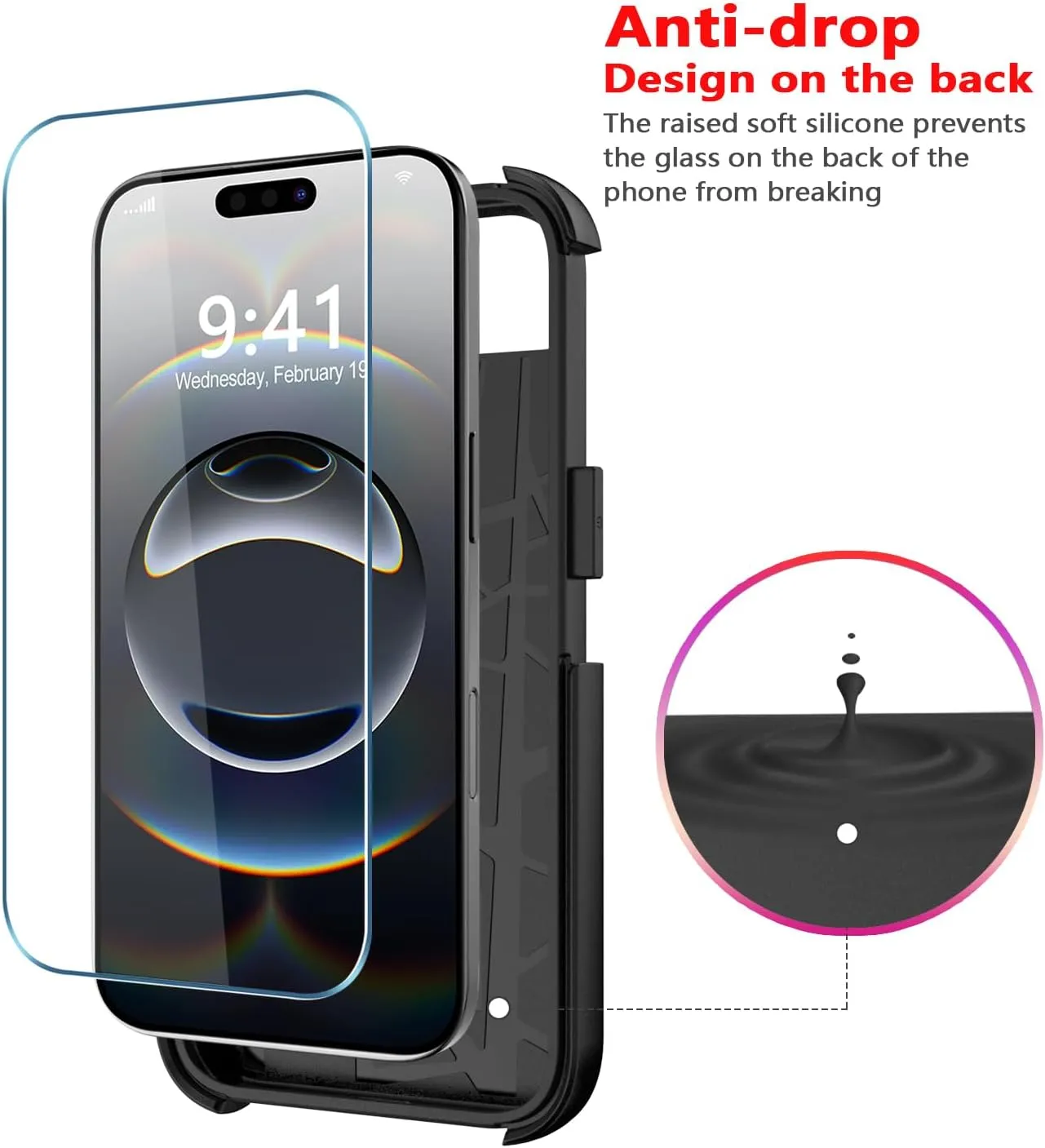 Diverbox for iPhone 16e Case [Compatible with MagSafe] [Shockproof] [Dropproof] [with Screen Protector ] Heavy Duty Protection Phone Case Cover for Apple iPhone 16e 2025 6.1 inch (Red)