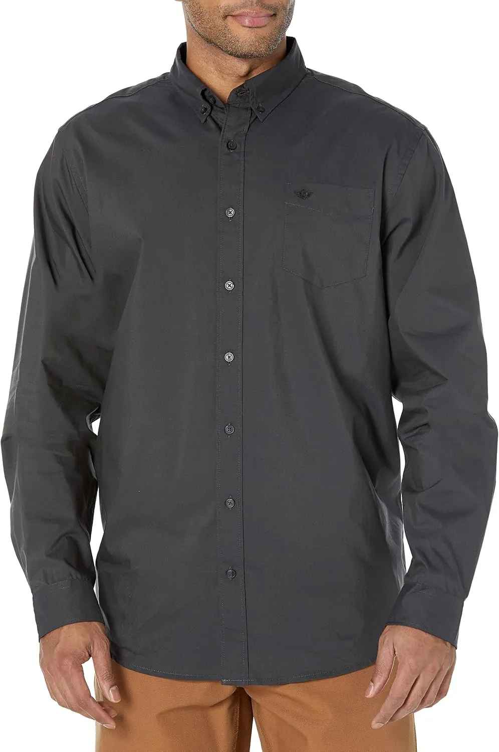 Dockers Men's Classic Fit Long Sleeve Signature Comfort Flex Shirt (Standard and Big & Tall)