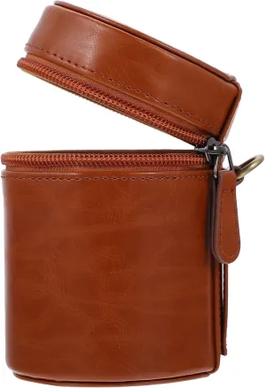 DOITOOL Lens Bag Protective Camera Lens Pouch Bag Lens Filter Case Foldable Waterproof Hard Case Camera Pouch Medium Storage Camera Bag Travel Camera Lens Cases Camera Protector Brown