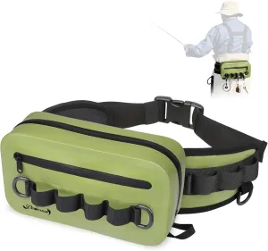 Dovesun Waterproof Fishing Fanny Pack for Men 3.3L Fly Fishing Bag Chest Pack with Airtight Zipper