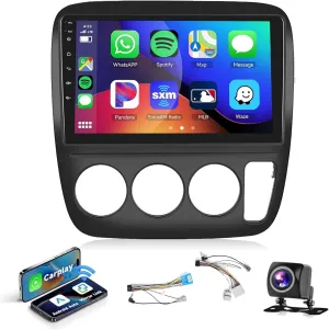 DSP Android Car Stereo for Honda CRV 1997 1998 1999 2000 2001 Manual A/C Radio with Wireless CarPlay Android Auto, 9inch Touchscreen 26UIs Bluetooth GPS Chip WiFi SWC USB AHD Backup Camera 2G 32G