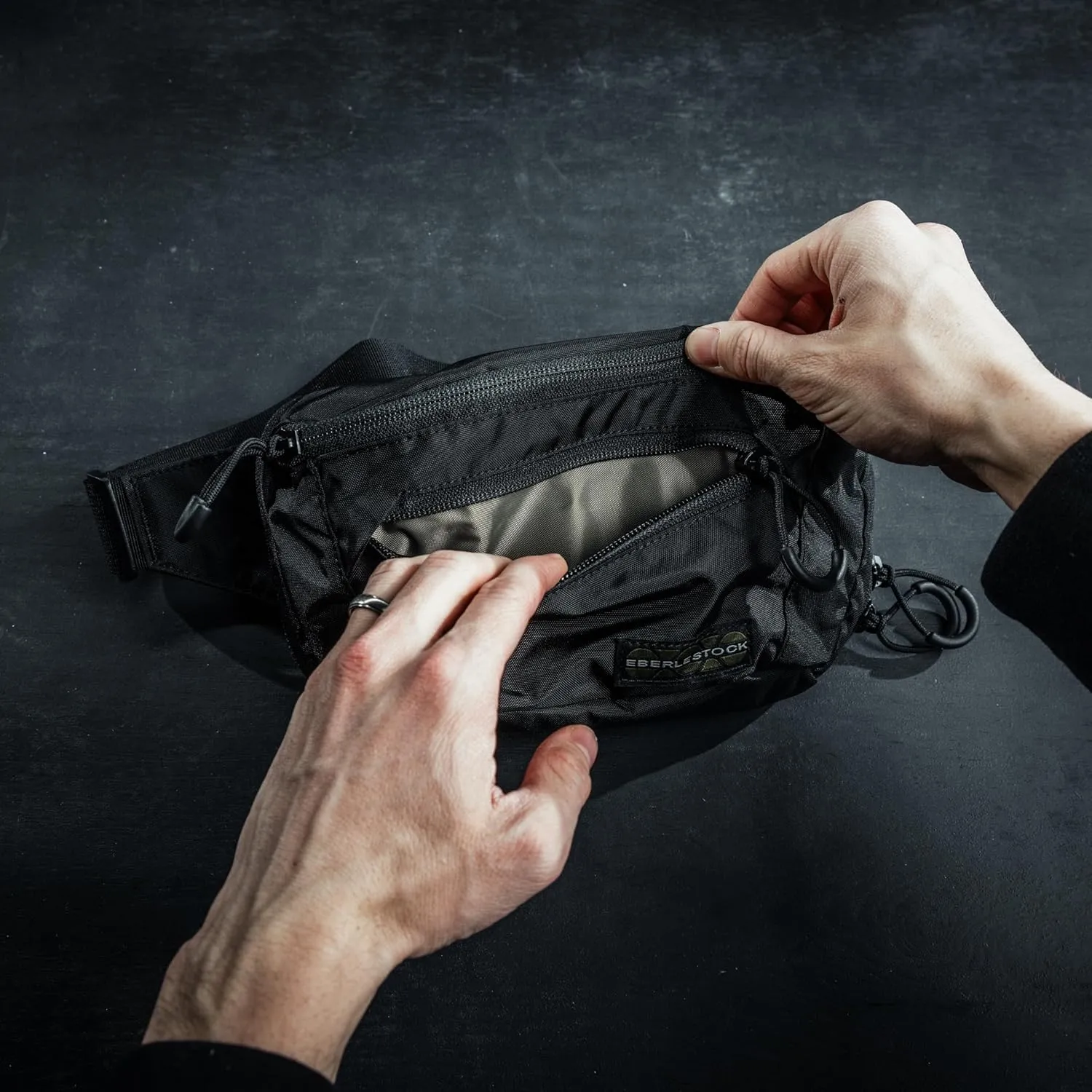 Eberlestock Bando Bag - Tactical Men's Fanny Pack w/Adjustable Waist Belt, Zippered Pockets, Compact Lightweight Belt Bag
