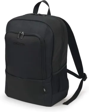 Eco Backpack BASE 13-14.1 - lightweight laptop rucksack with protective padding and storage space, black