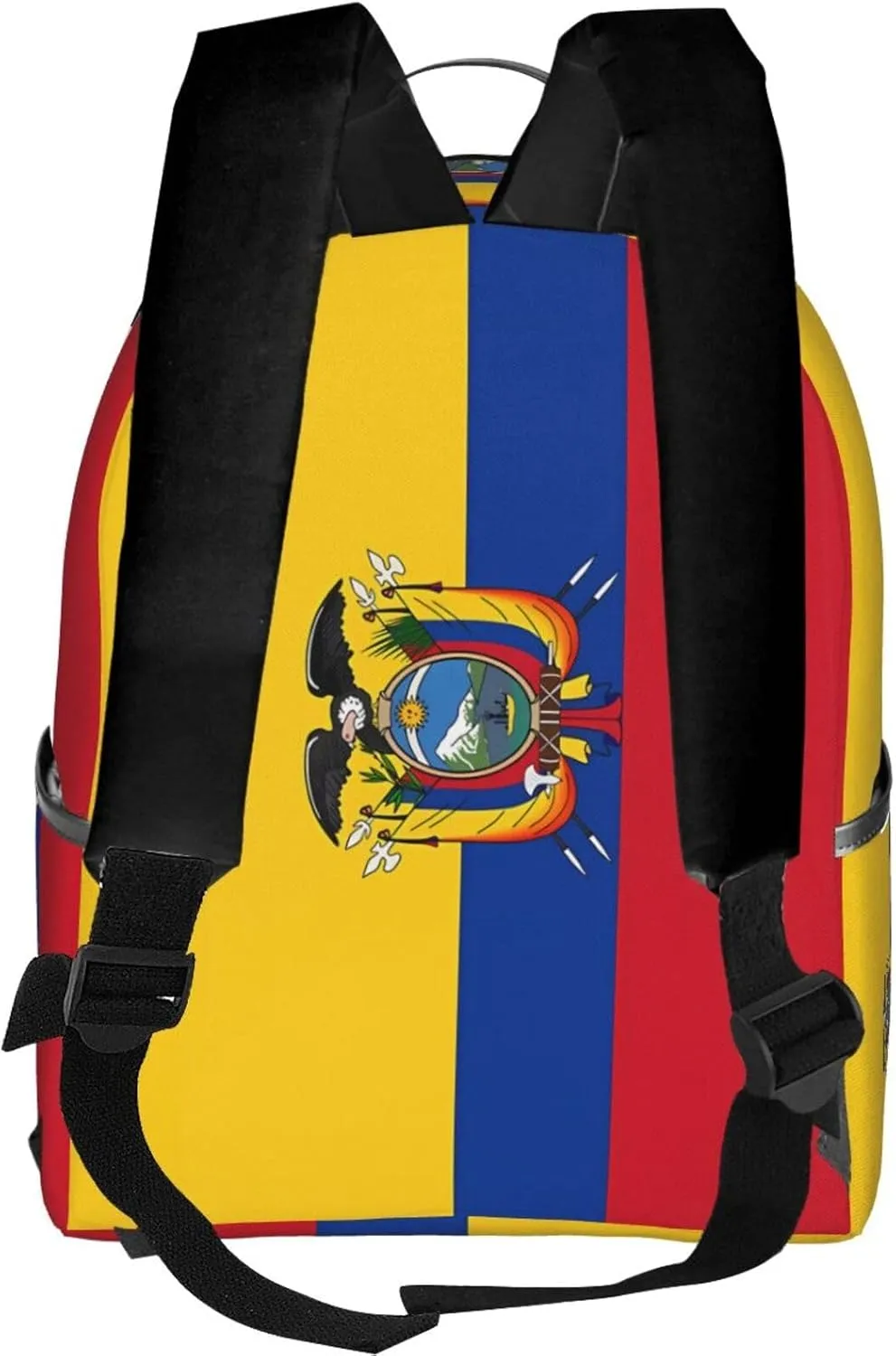 Ecuador Ecuadorian Flag Casual Backpacks Laptop Backpack Carry-on Daypack Sports Travel Rucksack Lightweight Working Bag for Outdoor Hiking Cycling Walking