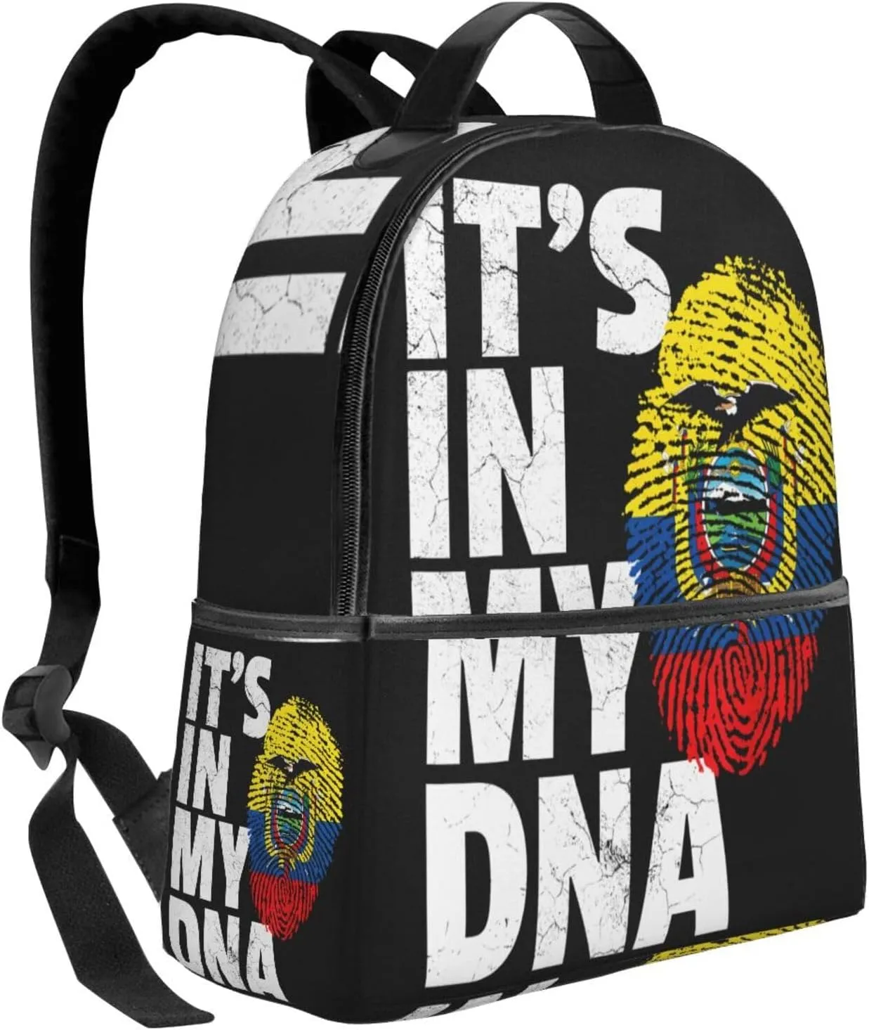 Ecuador Ecuadorian Pride Flag Casual Backpacks Laptop Backpack Carry-on Daypack Sports Travel Rucksack Lightweight Working Bag for Outdoor Hiking Cycling Walking