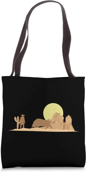 Encounter with a Wild Bull Tote Bag