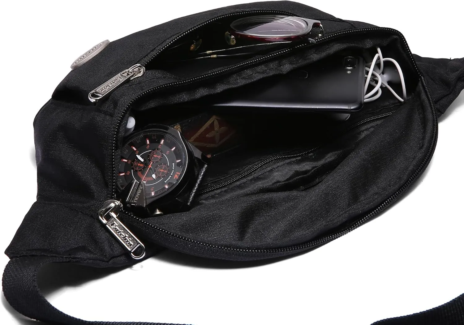 Entchin Fanny Pack for Women Men,Crossbody Belt Bag with 4-Zipper Pockets,Adjustable Waist Bag Pack,One of the Most Popular Travel Essential Gifts for Walking,Traveling,Cycling and Shopping