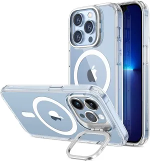ESR for iPhone 13 Pro Case, Compatible with MagSafe, Shockproof Military-Grade Protection, Built-in Camera Ring Stand, Magnetic Phone Case for iPhone 13 Pro, Classic Series (HaloLock), Clear