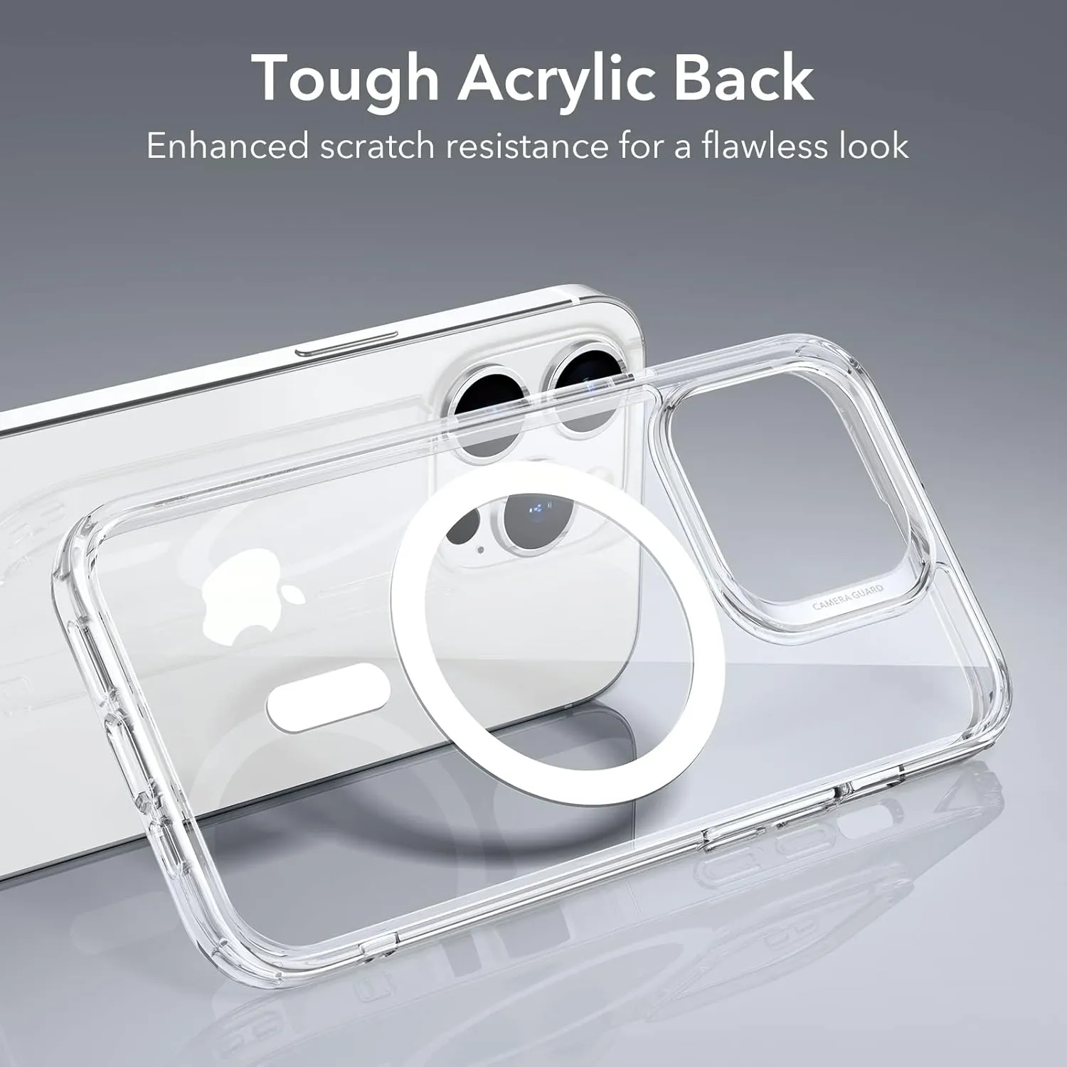 ESR for iPhone 14 Pro Max Case, Compatible with MagSafe, Shockproof Military-Grade Protection, Yellowing Resistant, Magnetic Classic Hybrid Case (HaloLock), Clear