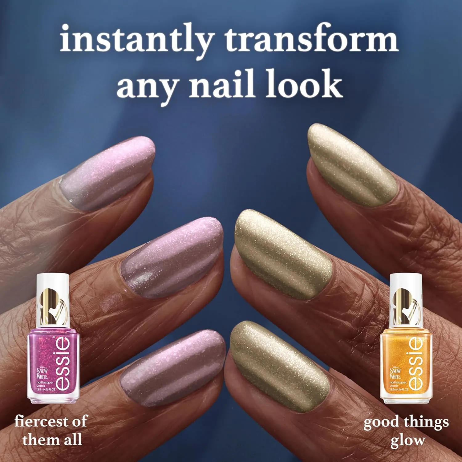 essie salon-quality nail polish, Disney's Snow White, gray, reclaim the mirror, 0.46 fl oz