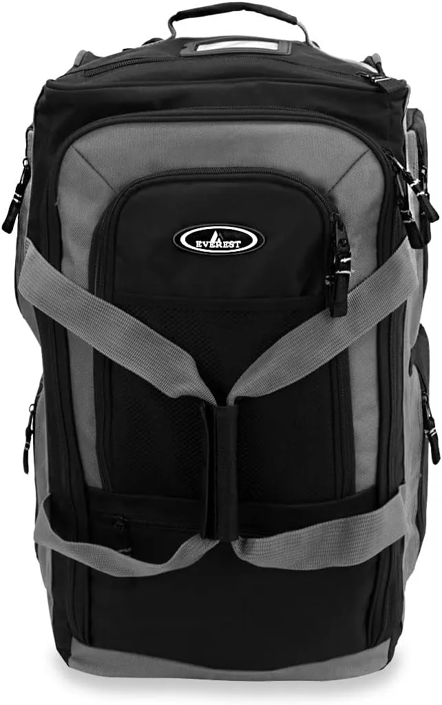Everest Luggage Rolling Duffel Bag - Large, Black, One Size