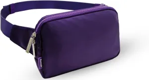 Everywhere Belt Bag 2L Purple, Large Fanny Pack for Women Men with Adjustable Strap 55", Crossbody Bag Water-resistant for Travel Gym Sports Running, Fashion Waist Bag Gift for Mothers Day