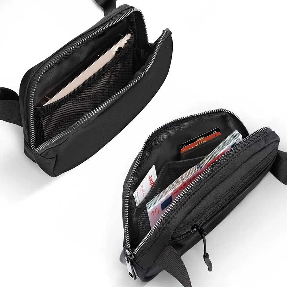 Fanny Pack for Women Teen Girls, Small Belt Bag 1L with Adjustable Strap 32" to 51", Crossbody Bag Water-resistant for Travel Gym Sport Running, Fashion Waist Bag for Mothers Day Gifts