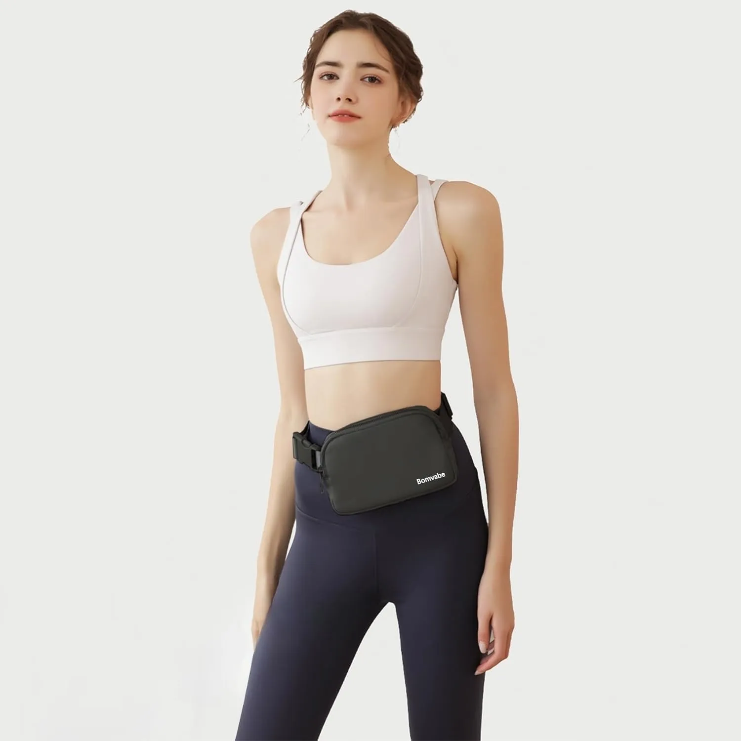 Fanny Pack for Women Teen Girls, Small Belt Bag 1L with Adjustable Strap 32" to 51", Crossbody Bag Water-resistant for Travel Gym Sport Running, Fashion Waist Bag for Mothers Day Gifts