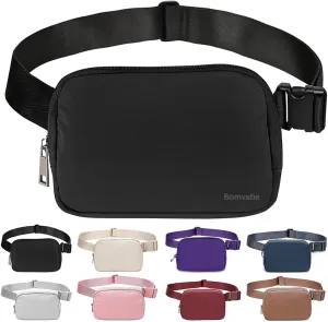 Fanny Pack for Women Teen Girls, Small Belt Bag 1L with Adjustable Strap 32" to 51", Crossbody Bag Water-resistant for Travel Gym Sport Running, Fashion Waist Bag for Mothers Day Gifts
