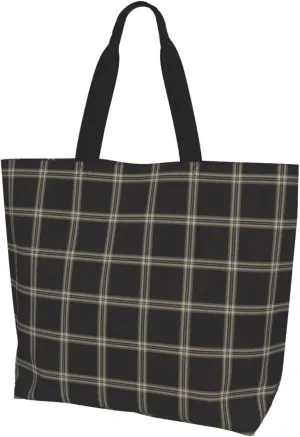 Farquharson Weathered Tartan Tote Bag For Women Weekender Travel Bag Reusable Grocery Bags Large Totes Handbags