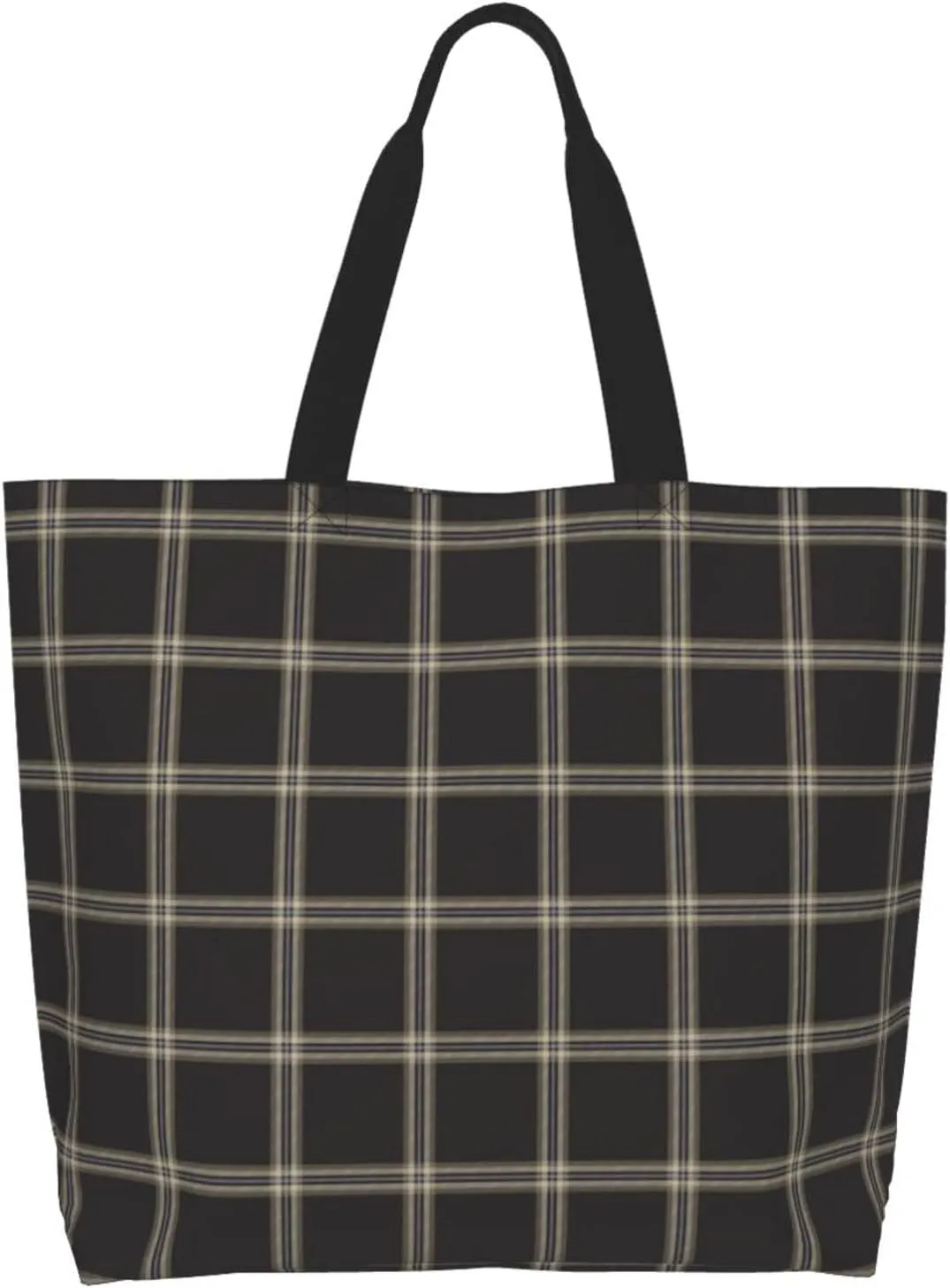 Farquharson Weathered Tartan Tote Bag For Women Weekender Travel Bag Reusable Grocery Bags Large Totes Handbags