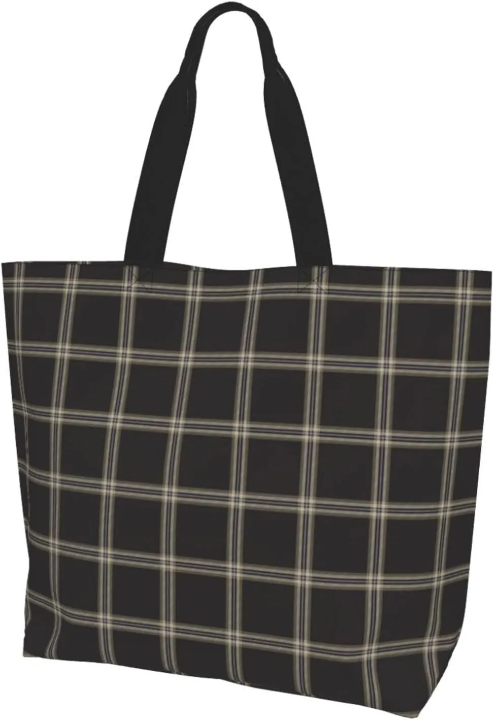 Farquharson Weathered Tartan Tote Bag For Women Weekender Travel Bag Reusable Grocery Bags Large Totes Handbags