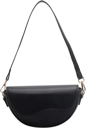 Fashion Crossbody Sling Bag Leather Shoulder Bag Women Saddle Armpit Bag Versatile Vintage Handbags Fall Winter Pu