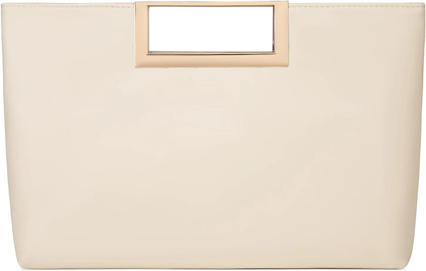 Fashion Top-Handle Bag for Women Trendy Crossbody Clutch Purse PU Leather Classic Handbag with Metal Chain