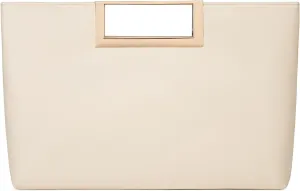 Fashion Top-Handle Bag for Women Trendy Crossbody Clutch Purse PU Leather Classic Handbag with Metal Chain