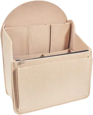 Felt Backpack Organizer Insert,Purse Organizer for Men Women Backpack Rucksack Handbag Shoulder Bag(Beige,Large)