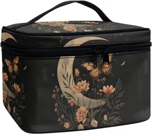 Flashideas Butterfly Moon Makeup Bag Makeup Organizer Bag for Travel for Cosmetics Vertical Storage Multifunctional Makeup Toiletry Bag for Skincare Makeup Organizer Bag