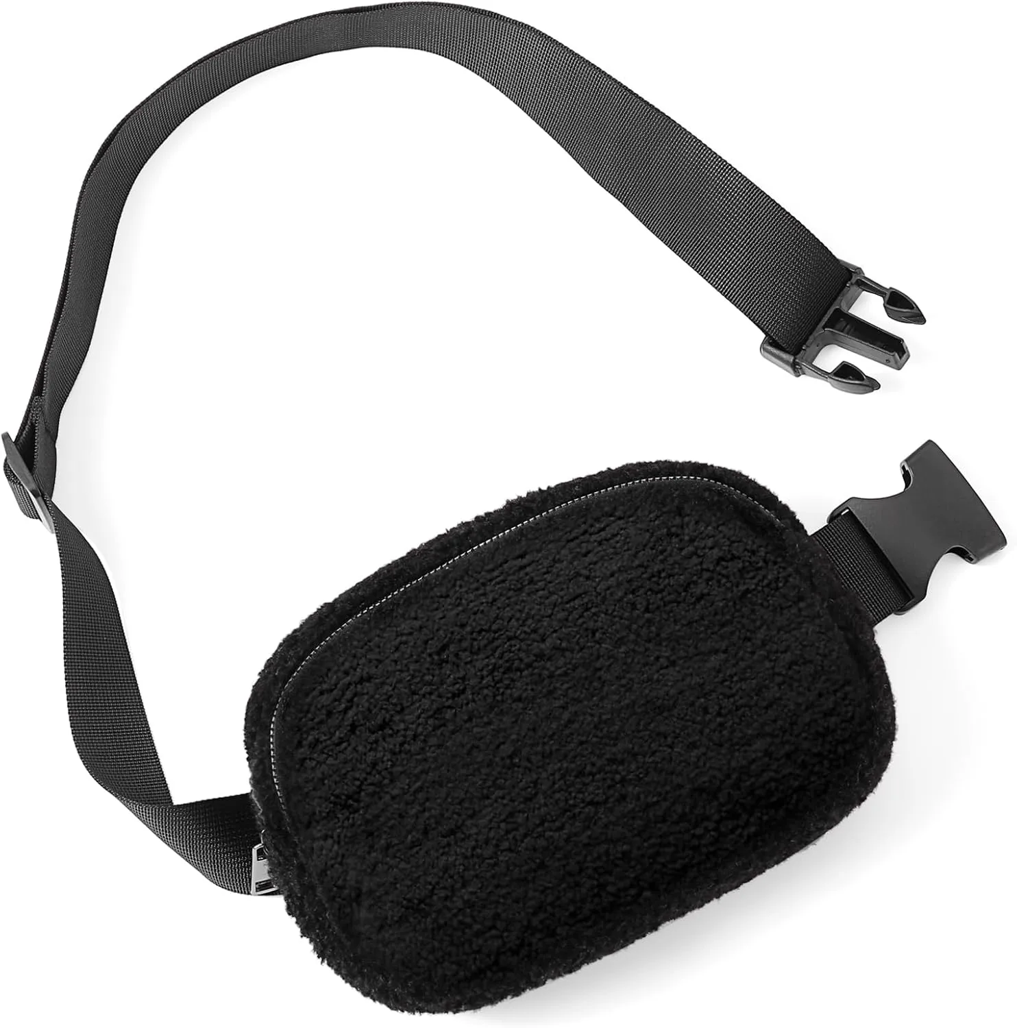 Fleece Fanny Pack for Women Men Everywhere Belt Bag with Adjustable Strap Fashion Waist Packs by Amxnx