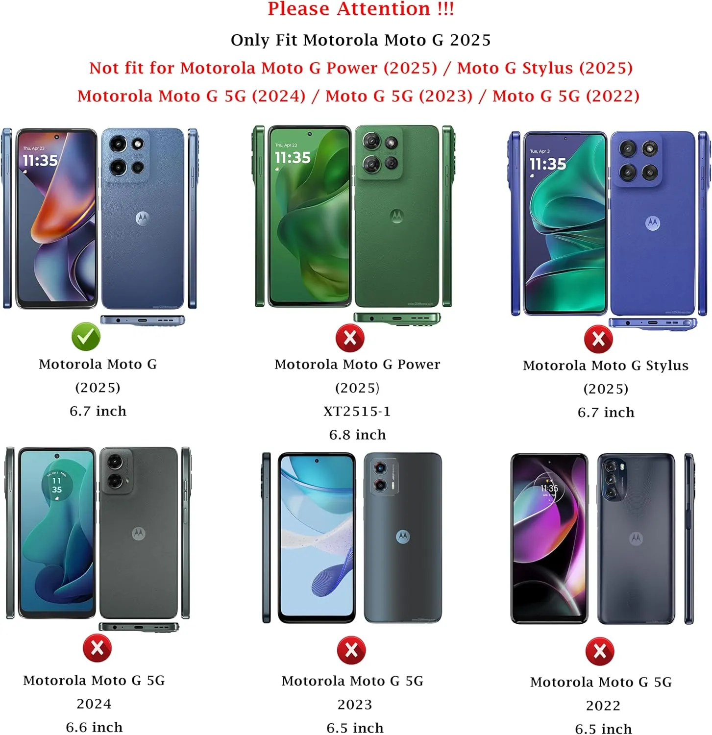 for Motorola Moto G 2025 Case: Dual Layer Protective Heavy Duty Cell Phone Cover Shockproof Rugged with HD Screen Protector - Military Protection Bumper Tough - Motorola Moto G 2025, Mint Green